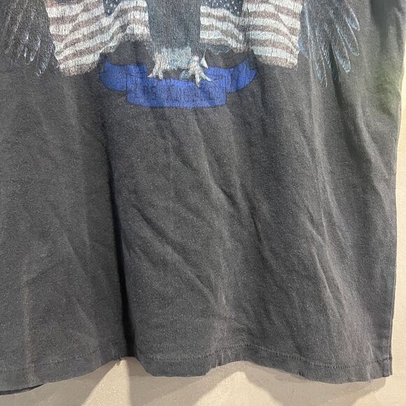 Anine Bing Eagle Vintage Bing Tee Washed Black Blue XS NEW - Picture 4 of 10